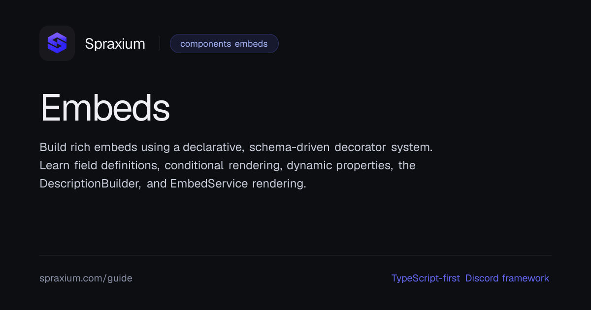Embeds | Spraxium