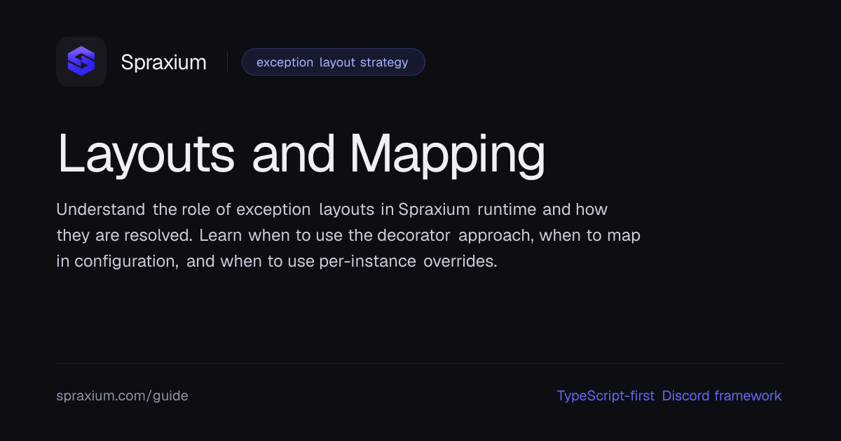 Layouts and Mapping | Spraxium