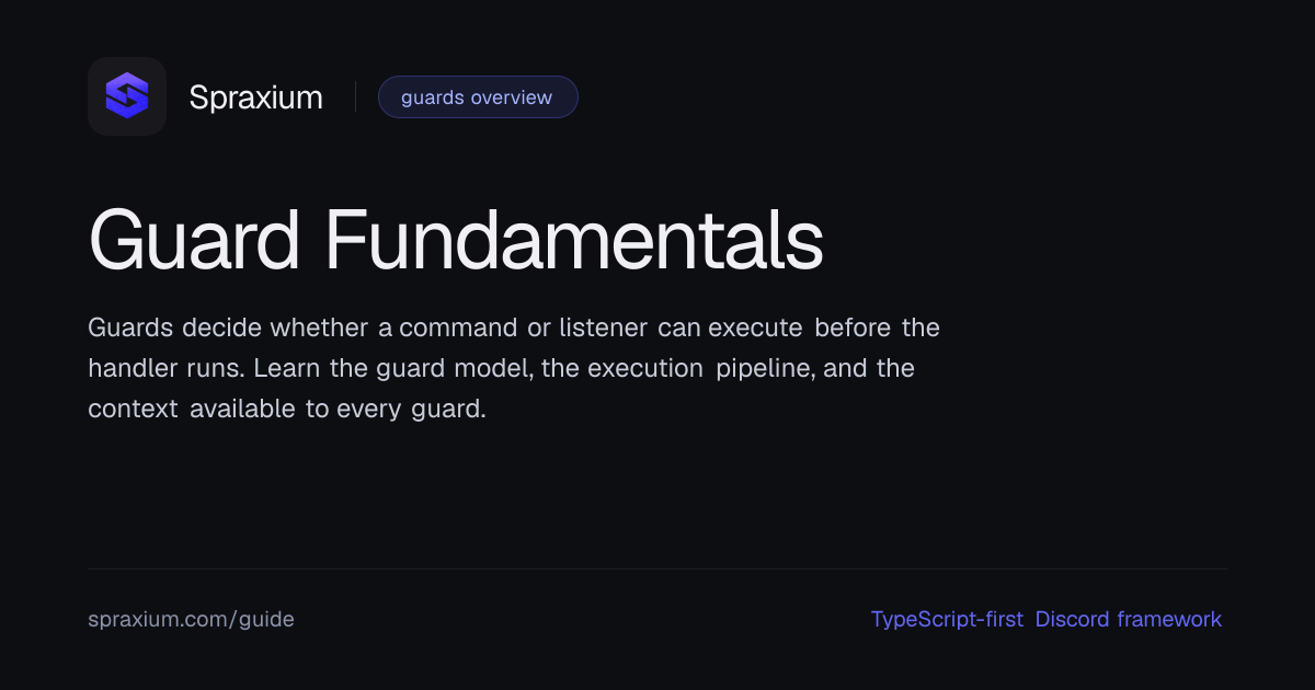 Guard Fundamentals | Spraxium