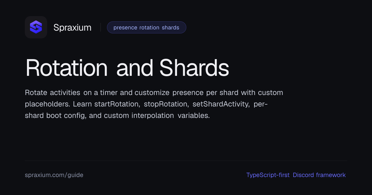 Rotation and Shards | Spraxium