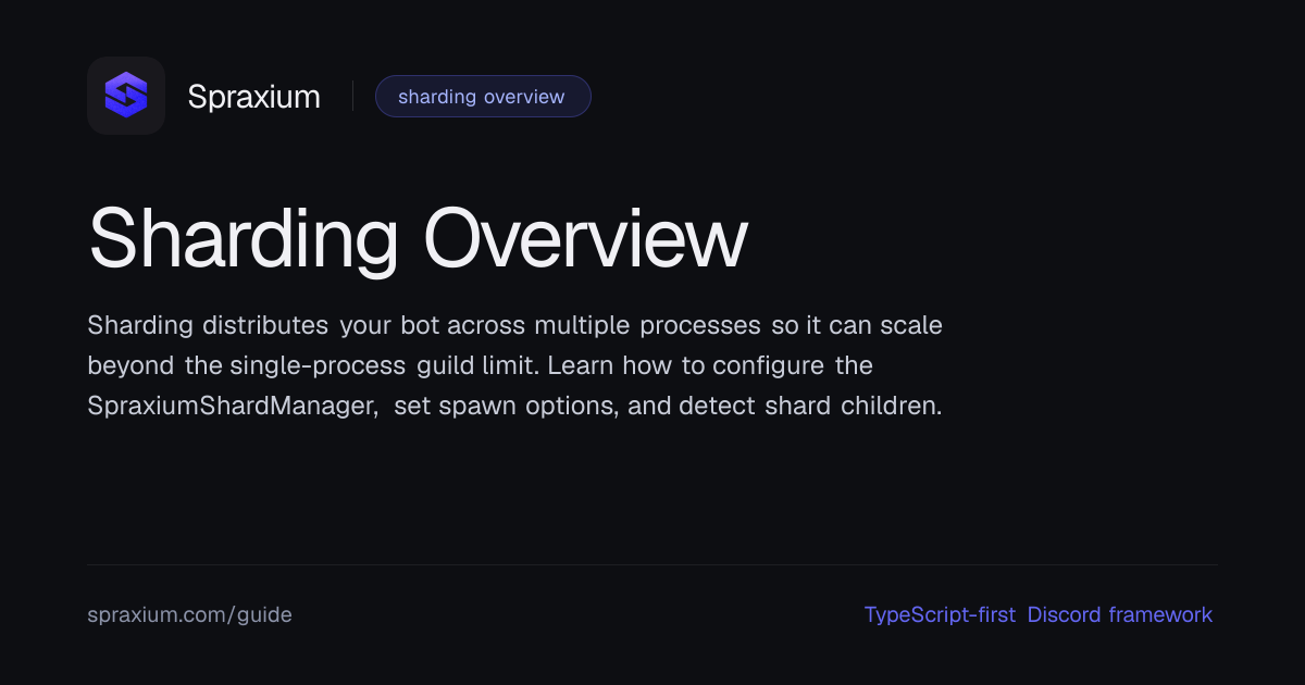 Sharding Overview | Spraxium